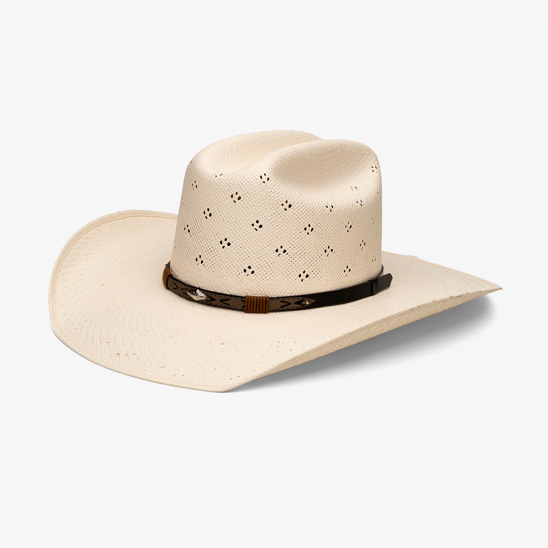 Sombrero Chino Glaseado Trébol SS – vista tres cuartos