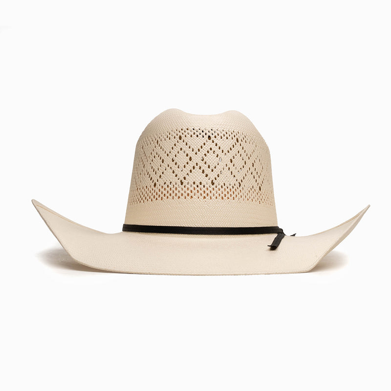 Sombrero Chino Glaseado Rombos Minnick – vista de frente