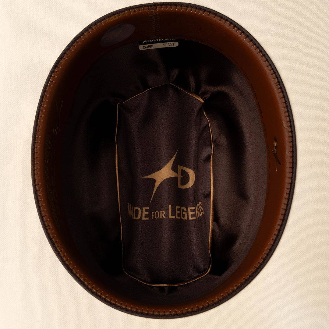 Sombrero Lona Fina Americana Pluma Roja – interior